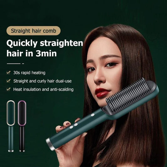 Electric Hair Straightener Comb Brush