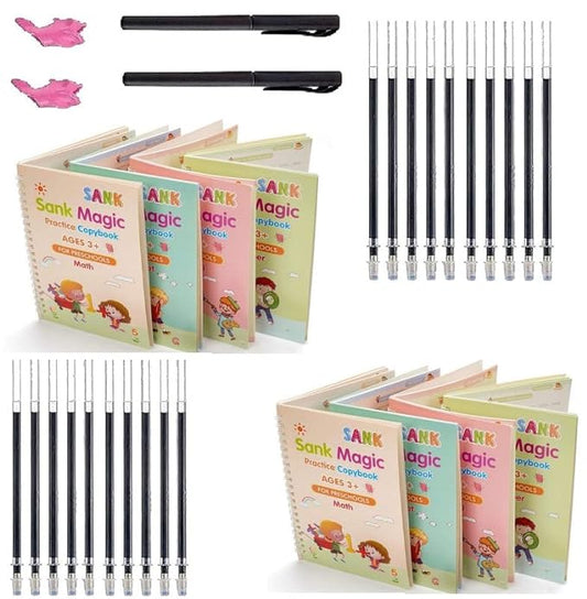 Magic Book Buy 1 set & Get 1 set FREE!!! ( 8 Book + 20 Refill+2 Pen+2 Grip ) + FREE Learning