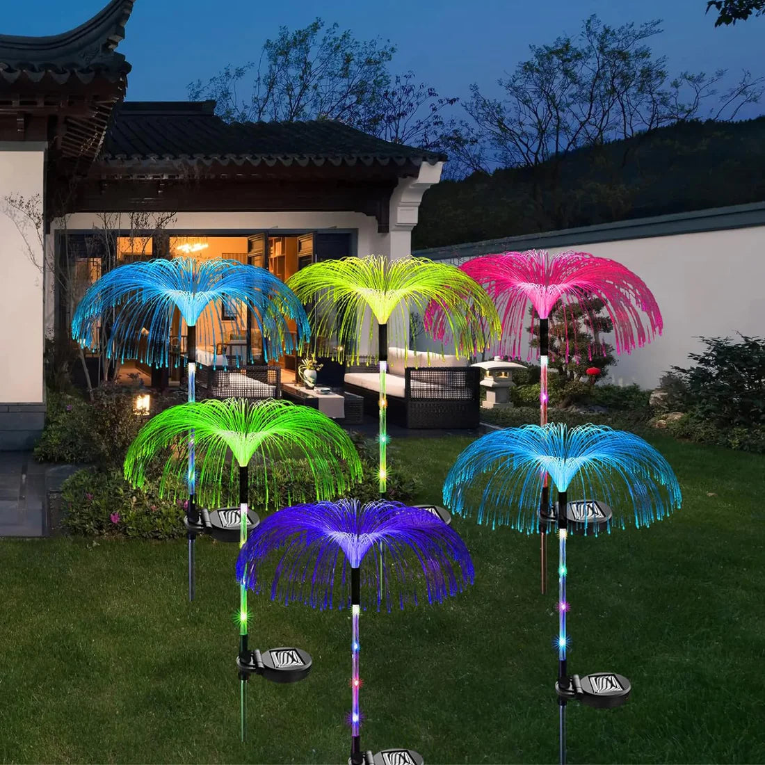 Changing Solar Waterproof Flower Lights (Multi Packs)